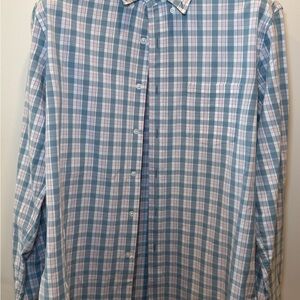J. Crew Blue and Pink Plaid Casual Shirt